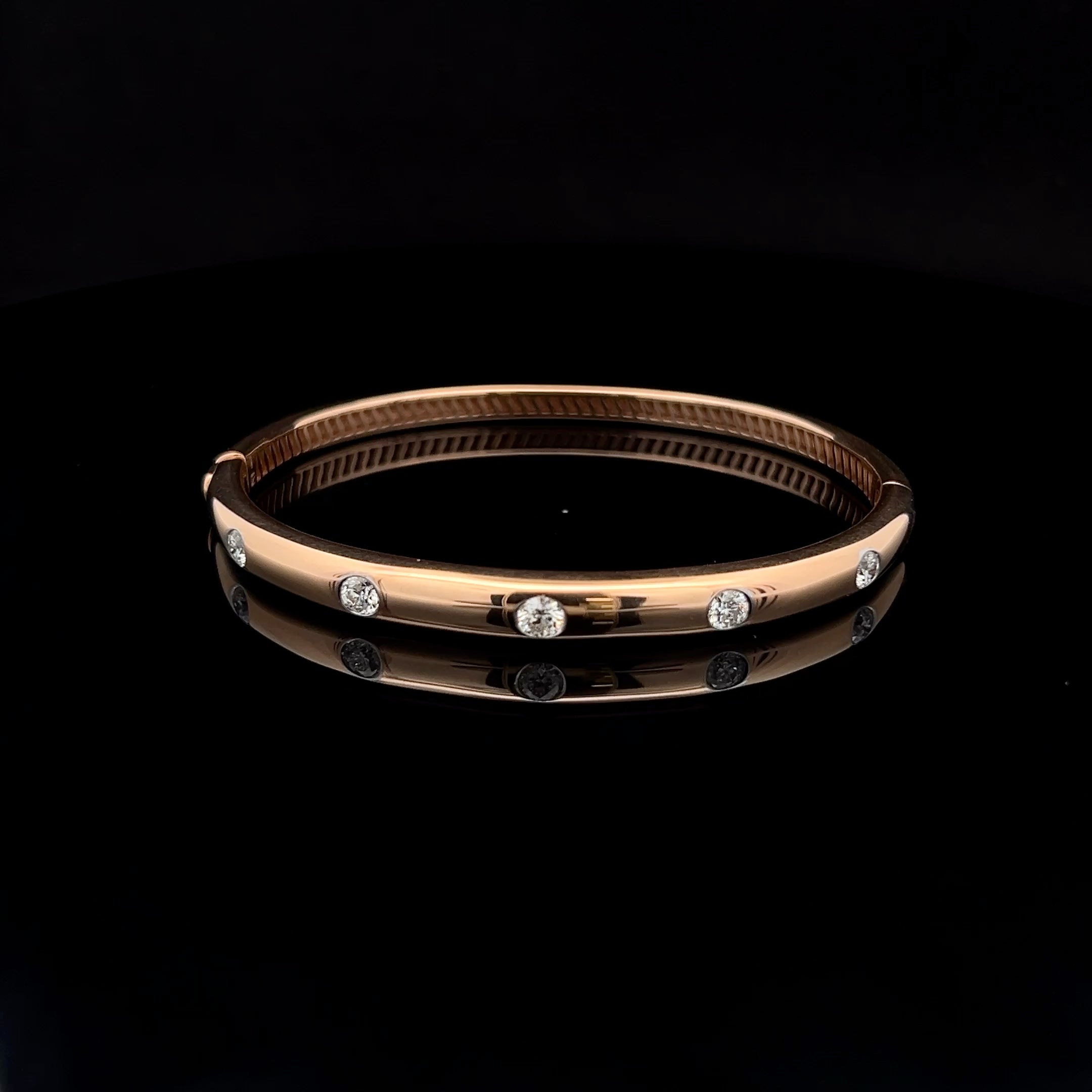 Flush Set Diamond Bracelet