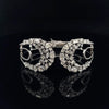 Dual Moon Diamond Bracelet in 18K White Gold