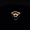 Elegant Braided Emerald Ring