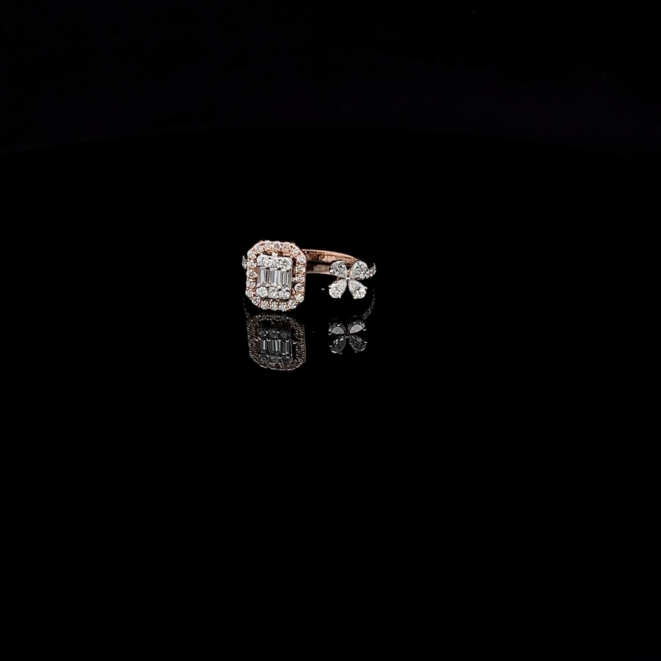 Emerald Cut Diamond Ring