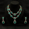 Majestic Two Layered Emerald Necklace Set