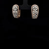 Fancy Floral Diamond Cluster Hoops