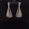 Diamond Lattice Drop Earrings